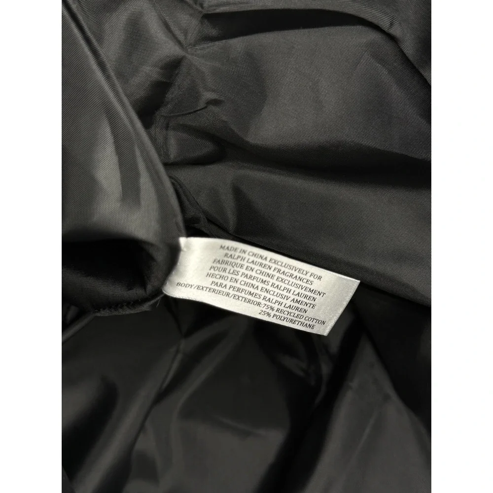 Ralph Lauren Black Canvas Duffle Travel Gym Large Shoulder & Hand Strap Bag